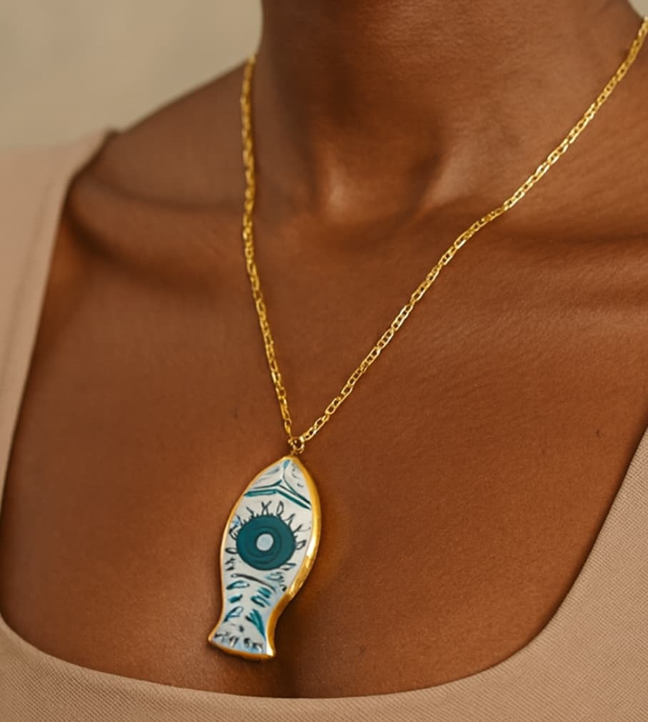 El yapımı seramik takı, özel tasarım